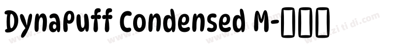 DynaPuff Condensed M字体转换 DynaPuff Condensed M字体转换